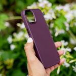 Satin case for Samsung Galaxy S23 burgundy - Image 8