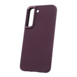 Satin dėklas Samsung Galaxy S22 burgundy