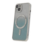 Glitter Chrome Mag dėklas iPhone 15 Plus 6,7 silver gradient