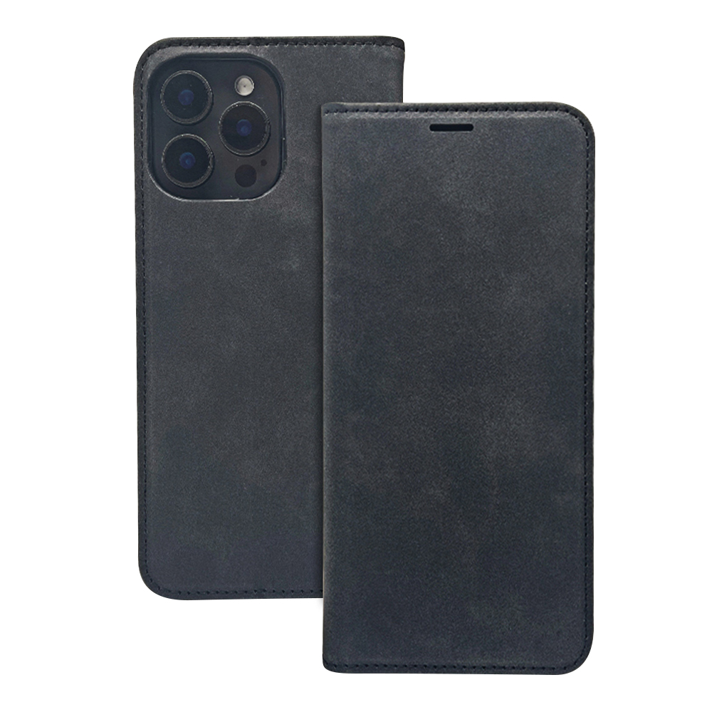 411989_oryg Smart Suede case for iPhone 11 black - Image 1
