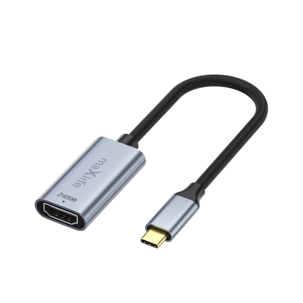 413500_oryg Maxlife adapter MXHC-01 HDMI - USB-C 4K 60HZ black - Image 1