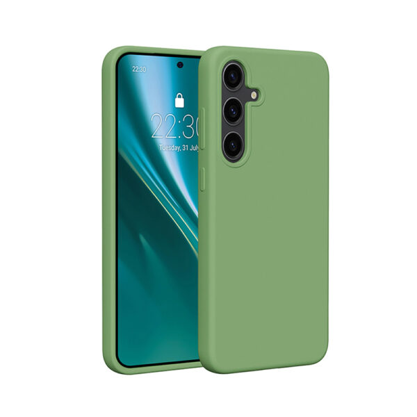 Etteri Silicone case for Samsung Galaxy S25 light green