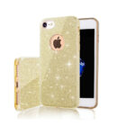 Glitter 3in1 dėklas iPhone X / XS – spalva: auksinė