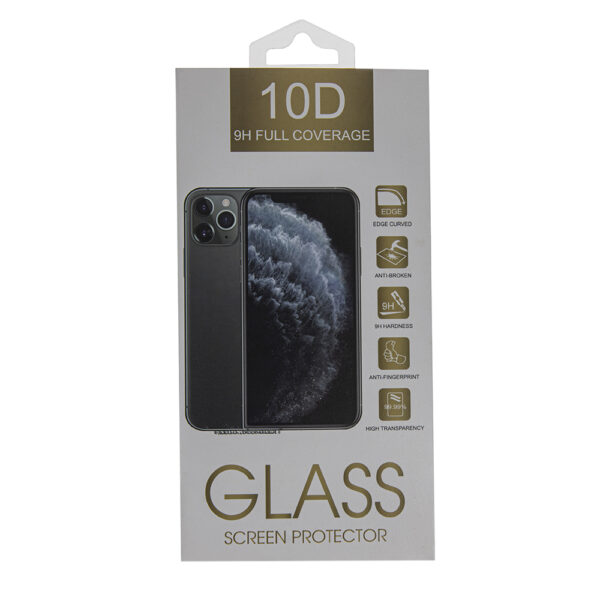 Tempered glass 10D for Realme GT 7 black frame