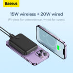 Baseus power bank magnetic Mini 20W 10000mAh black - Image 18