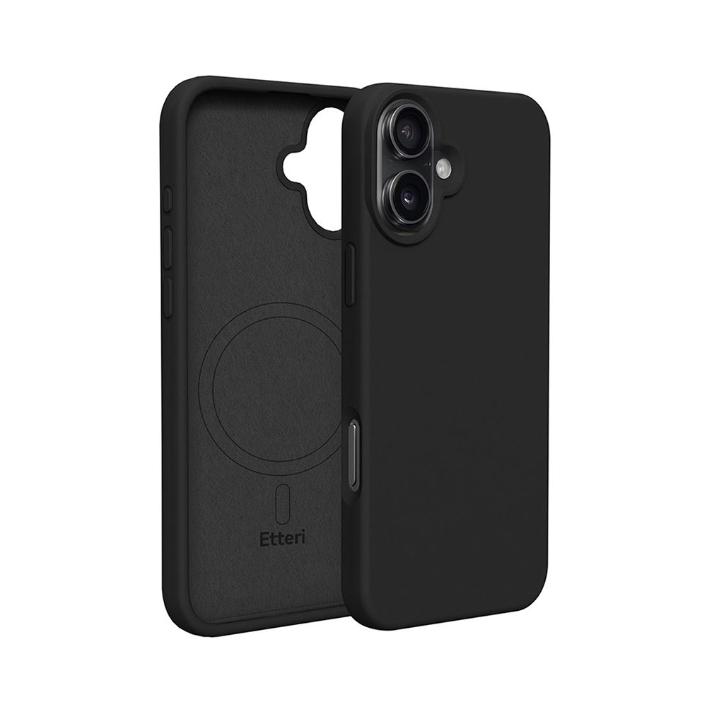 424878_oryg-1 Etteri Silicone Mag case for iPhone 17 Air black - Image 1