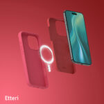 Etteri Silicone Mag case for iPhone 16 Pro 6,3 raspberry - Image 9