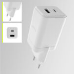 Allity wall charger GaN PD QC ATC-01-45WAC 1x USB-C 1x USB-A 45W white - Image 11