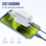 Allity wall charger GaN PD QC ATC-01-45WCC 2x USB-C 45W white - Image 9