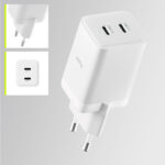 Allity wall charger GaN PD QC ATC-01-45WCC 2x USB-C 45W white - Image 10