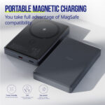 Allity wireless power bank APB-300 PD QC 20W 10000 mAh magnetic gray - Image 11