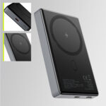 Allity wireless power bank APB-300 PD QC 20W 10000 mAh magnetic gray - Image 12