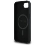 Guess HC Silicone Script Metal Logo dėklas iPhone 16e – spalva: juoda - Image 8