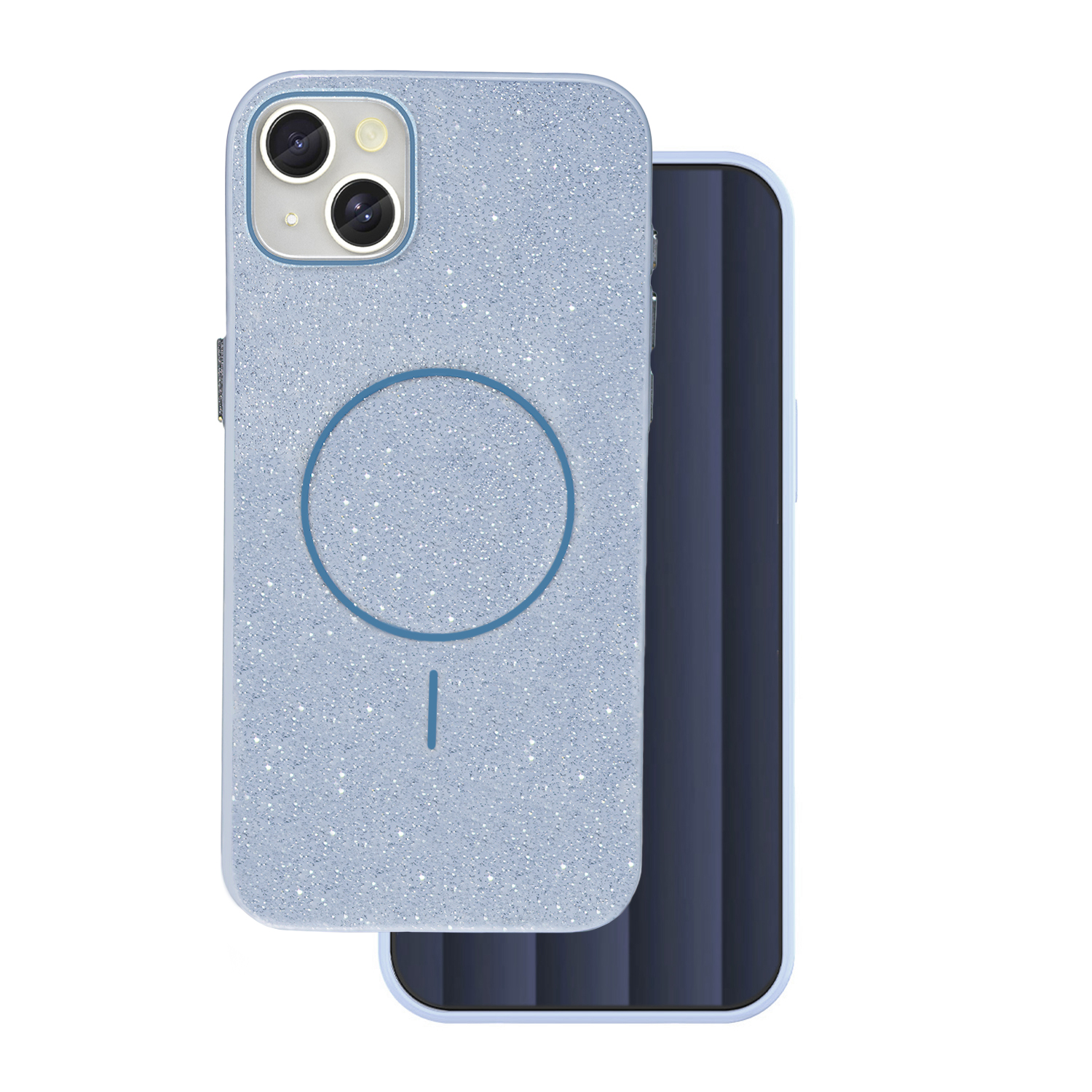 445329_oryg Glitter Thin Mag case for iPhone 17 6,3 blue - Image 1