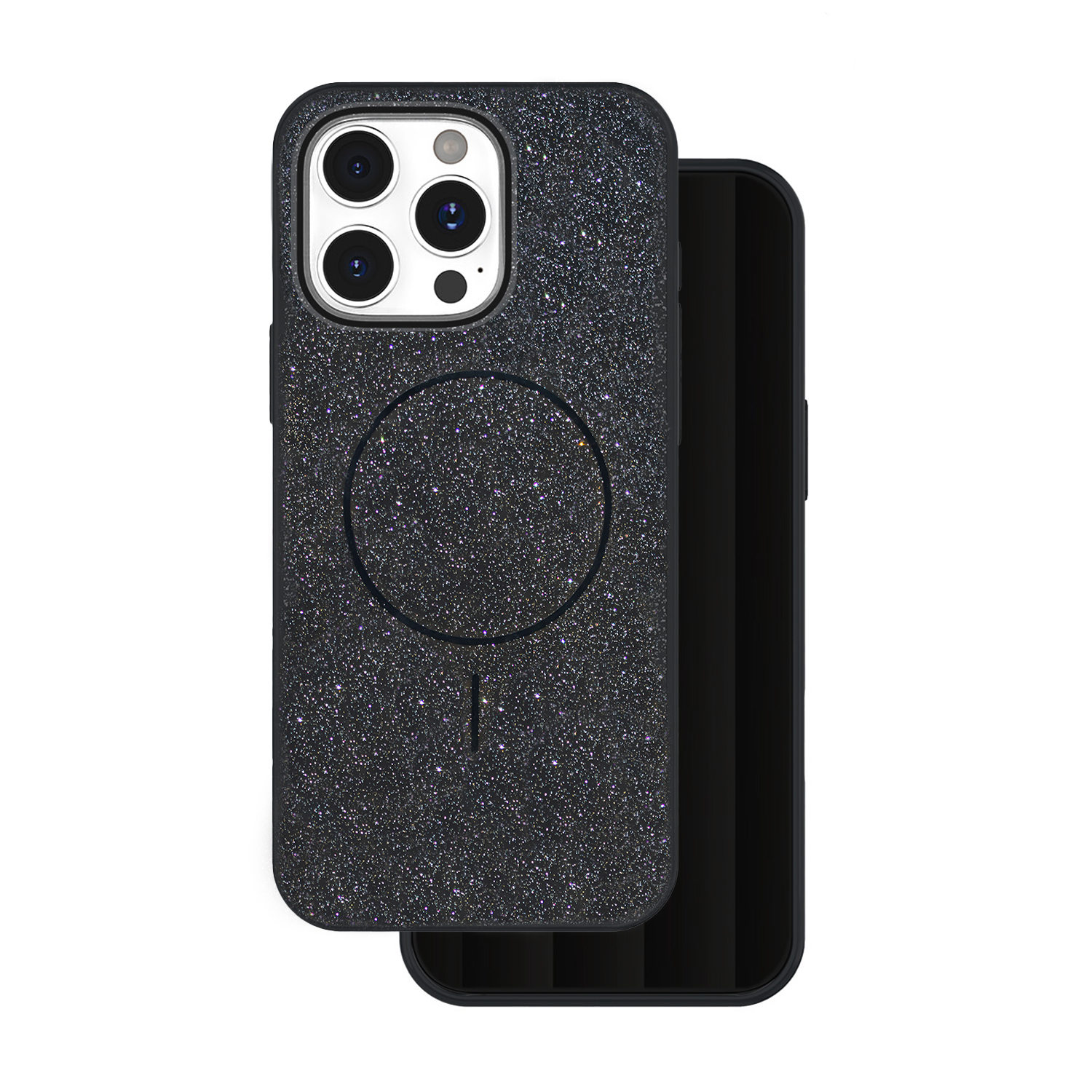 445345_oryg-2 Glitter Thin Mag dėklas iPhone 17 Pro Max 6,9 – spalva: juoda - Image 1