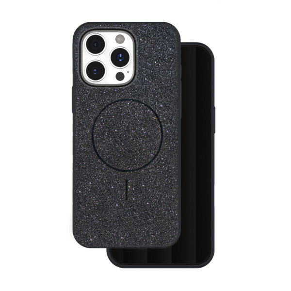 Glitter Thin Mag case for iPhone 17 6,3" black