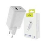 Allity wall charger GaN PD QC ATC-01-45WAC 1x USB-C 1x USB-A 45W white
