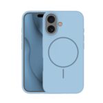 Silicone Thin Mag dėklas iPhone 16 6,1 – spalva: šviesiai mėlyna