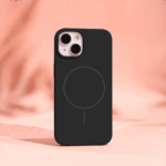 Silicone Thin Mag dėklas iPhone 15 Pro 6,1" – spalva: juoda - Image 5