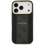 Guess case for iPhone 17 Pro HC MAGSAFE PU W/ 4G PU STRIPE black - Image 4