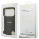 Guess case for iPhone 17 Pro HC MAGSAFE PU W/ 4G PU STRIPE black - Image 9