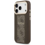 Guess case for iPhone 17 Pro HC MAGSAFE PU W/ 4G PU STRIPE brown - Image 3