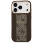 Guess case for iPhone 17 Pro HC MAGSAFE PU W/ 4G PU STRIPE brown - Image 4