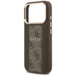 Guess case for iPhone 17 Pro HC MAGSAFE PU W/ 4G PU STRIPE brown - Image 7