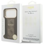 Guess case for iPhone 17 Pro HC MAGSAFE PU W/ 4G PU STRIPE brown - Image 9