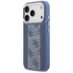 Guess case for iPhone 17 Pro HC MAGSAFE PU W/ 4G PU STRIPE blue - Image 3