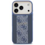 Guess case for iPhone 17 Pro HC MAGSAFE PU W/ 4G PU STRIPE blue - Image 4