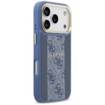 Guess case for iPhone 17 Pro HC MAGSAFE PU W/ 4G PU STRIPE blue - Image 5