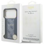 Guess case for iPhone 17 Pro HC MAGSAFE PU W/ 4G PU STRIPE blue - Image 9
