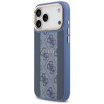 Guess case for iPhone 17 Pro Max HC MAGSAFE PU W/ 4G PU STRIPE blue - Image 3