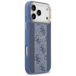 Guess case for iPhone 17 Pro Max HC MAGSAFE PU W/ 4G PU STRIPE blue - Image 5