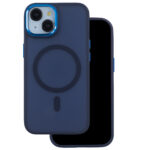 Frozen Mag dėklas iPhone 17 Pro / 18 Pro 6,3" navy blue open ring