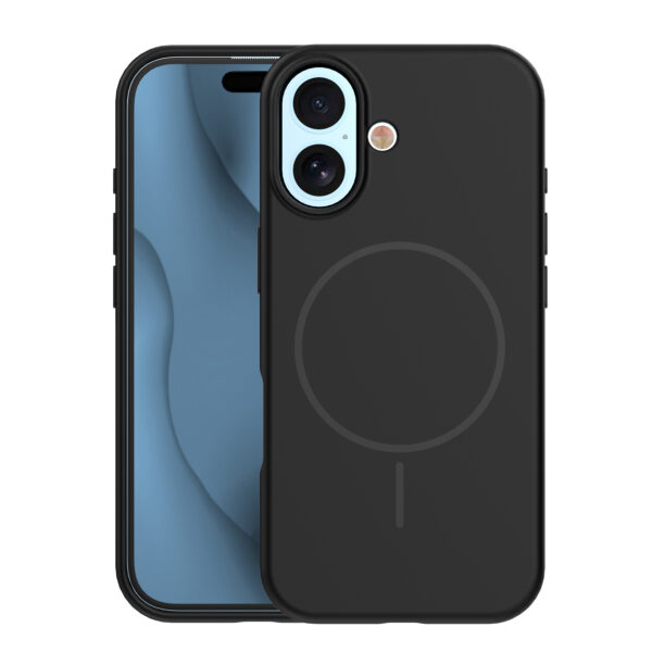 Silicone Thin Mag case for iPhone 17 6,3 black