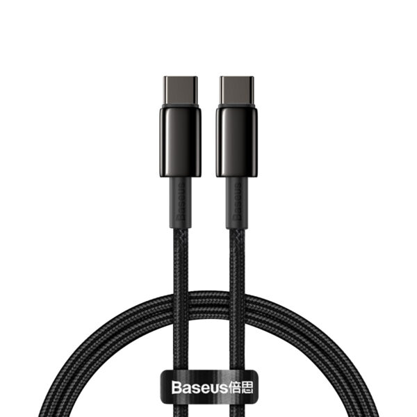 Baseus cable Tungsten PD USB-C - USB-C 1,0 m black 100W