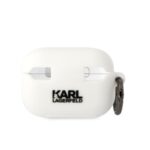 Karl Lagerfeld case for Airpods Pro 2 KLAP2RUNIKH white 3D Silicone NFT Karl - Image 3