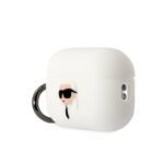 Karl Lagerfeld case for Airpods Pro 2 KLAP2RUNIKH white 3D Silicone NFT Karl - Image 4