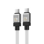 Baseus cable CoolPlay USB-C - USB-C 2m 100W white - Image 4