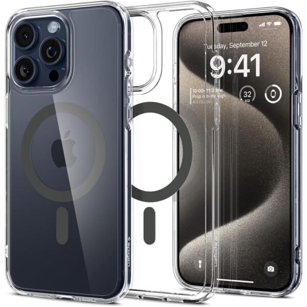 Spigen Ultra Hybrid Magsafe case for iPhone 15 Pro Max 6,7 graphite