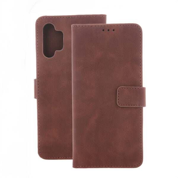 Smart Velvet case for Xiaomi Redmi Note 14 4G (Global) brown (164.84 x 78.15 x 8.16 mm)