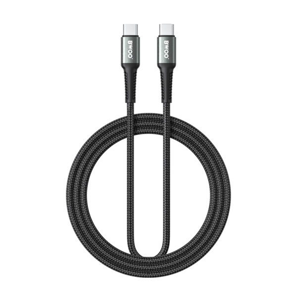 BWOO Braided Cable USB-C - USB-C 2m 60W black