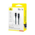 Baseus Lit Cable USB-C - USB-C 2m 100W Cosmic Black - Image 6