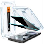 Spigen Glas.tR EZ Fit Tempered Glass 2-Pack for Samsung Galaxy S24 Ultra Privacy - Image 10