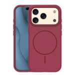 Silicone Thin Mag case for iPhone 17 Pro Max 6,9 maroon