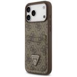 Guess 4G Double Card Triangle dėklas iPhone 17 Pro Max – spalva: ruda - Image 3