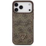 Guess 4G Double Card Triangle dėklas iPhone 17 Pro Max – spalva: ruda - Image 4