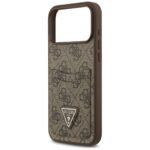 Guess 4G Double Card Triangle dėklas iPhone 17 Pro Max – spalva: ruda - Image 7